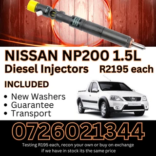 Nissan NP200 1.5L diesel injectors for sale