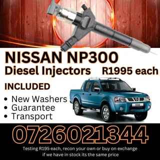 Nissan NP300 diesel injectors for sale