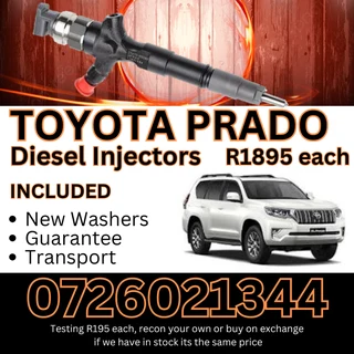 Toyota Prado diesel injectors for sale