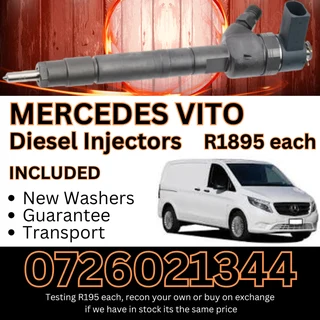 Mercedes Vito diesel injectors for sale