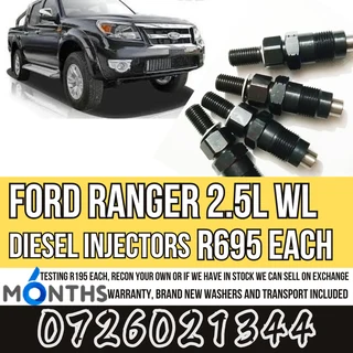 Ford Ranger 2.5L WL diesel injectors for sale