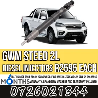 GWM Steed 2L diesel injectors for sale