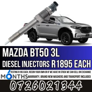 Mazda BT50 3L diesel injectors for sale
