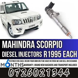 Mahindra Scorpio diesel injectors for sale