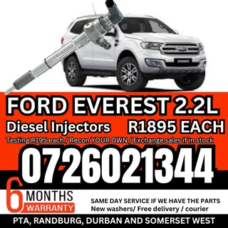 Ford Everest 2.2L diesel injectors for sale