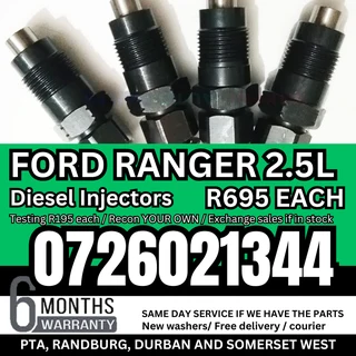 Ford Ranger 2.5L WL diesel injectors for sale