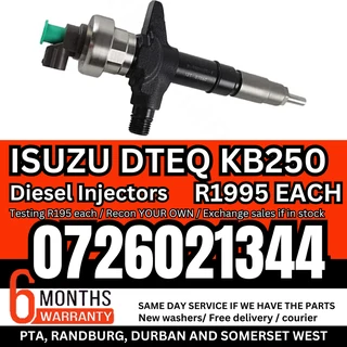 Isuzu Dteq KB250 diesel injectors for sale