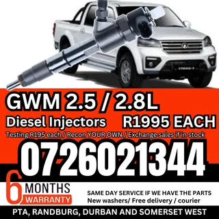 GWM 2.5 / 2.8L diesel injectors for sale