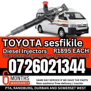 Toyota Sesfikile diesel injectors for sale