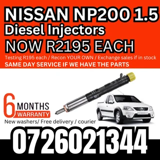 Nissan NP200 1.5L diesel injectors for sale