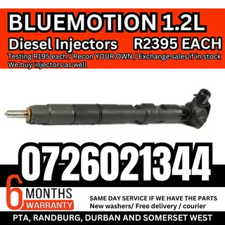 VW Blue Motion 1.2L diesel injectors for sale