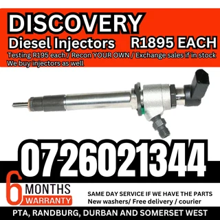 Discovery diesel injectors for sale