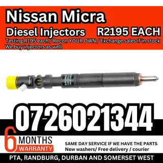 Nissan Micra diesel injectors for sale