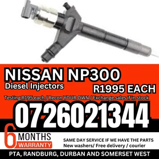 Nissan NP300 diesel injectors for sale
