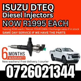 Isuzu Dteq diesel injectors for sale