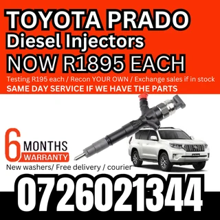 Toyota Prado diesel injectors for sale