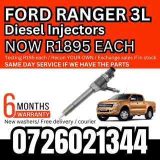 Ford Ranger 3L diesel injectors for sale
