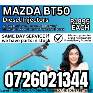 Mazda BT50 diesel injectors for sale