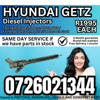 Hyundai Getz diesel injectors for sale