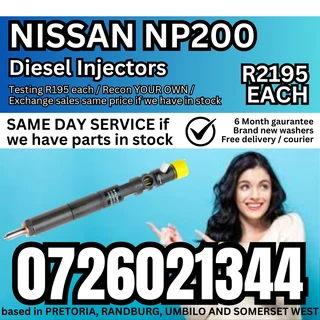 Nissan NP200 1.5L diesel injectors for sale