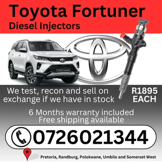 Toyota Fortuner Diesel Injectors for sale
