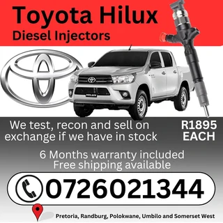Toyota Hilux Diesel Injectors for sale