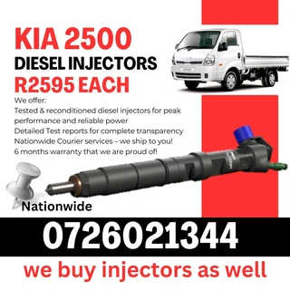 Kia 2500 Diesel Injectors for sale