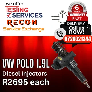 VW POLO 1.9L Diesel Injectors for sale