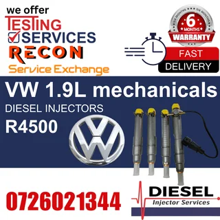 VW 1.9L mechanical diesel injectors for sale