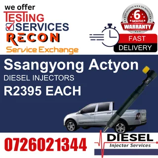 Ssangyong Actyon diesel injectors for sale