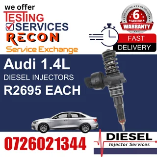 Audi 1.4L diesel injectors for sale