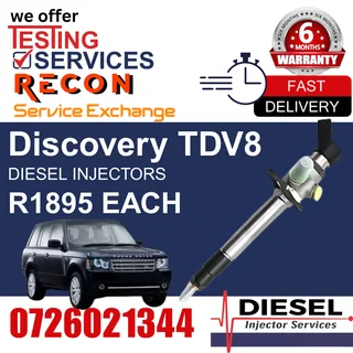 Discovery TDV8 diesel injectors for sale