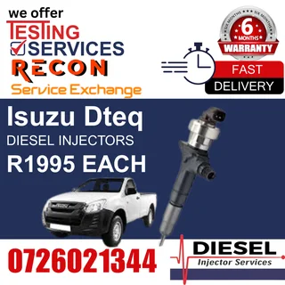 Isuzu Dteq diesel injectors for sale