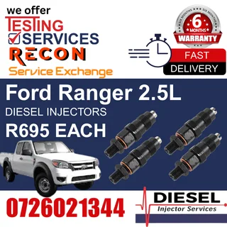 Ford Ranger 2.5L diesel injectors for sale