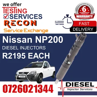 Nissan NP200 diesel injectors for sale