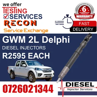 GWM 2L Delphi diesel injectors for sale