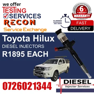 Toyota Hilux diesel injectors for sale