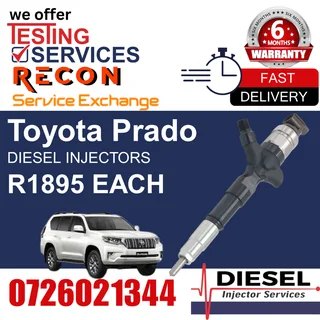 Toyota Prado diesel injectors for sale
