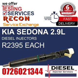 Kia Sedona 2.9L diesel injectors for sale