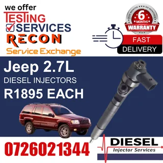 Jeep 2.7L diesel injectors for sale