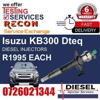 Isuzu KB300 Dteq diesel injectors for sale