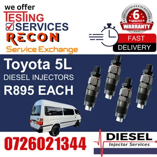 Toyota 5L diesel injectors for sale