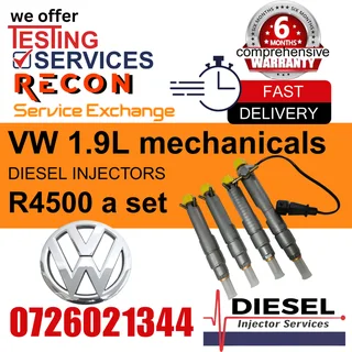 VW 1.9L mechanical diesel injectors for sale