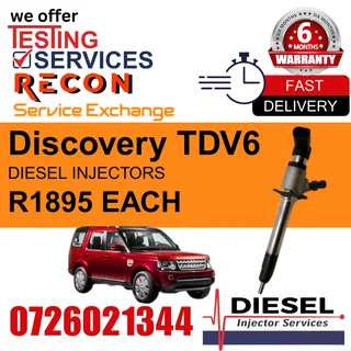 Discovery TDV6 diesel injectors for sale
