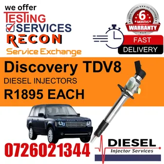 Discovery TDV8 diesel injectors for sale