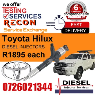 Toyota Hilux diesel injectors for sale