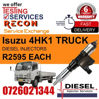 Isuzu 4HK1 diesel injectors for sale