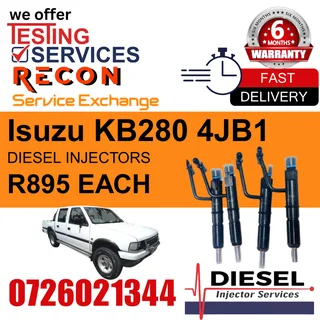 Isuzu KB280 4JB1 diesel injectors for sale