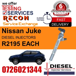 Nissan Juke diesel injectors for sale