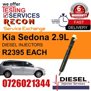 Kia Sedona 2.9L diesel injectors for sale